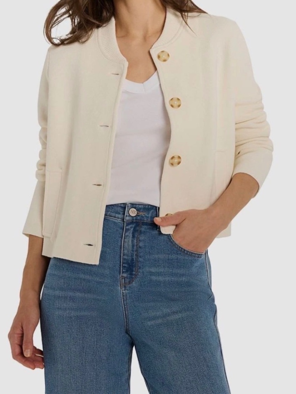 Nic + Zoe Bomber Jacket S nWT